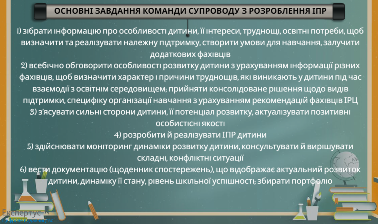 Індивідуальна програма розвитку дитини з ООП