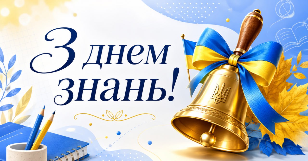Вітаємо з Днем знань!