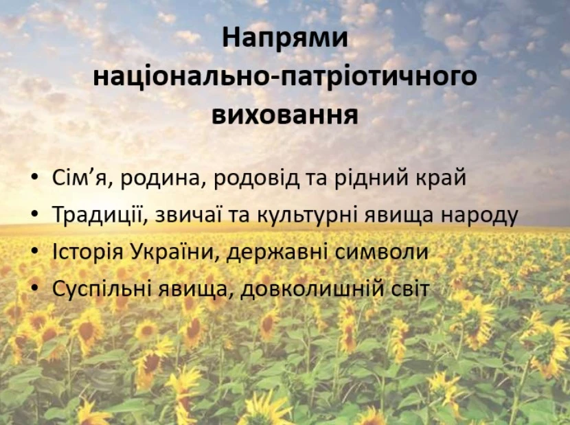 Національно-патріотичне виховання презентація