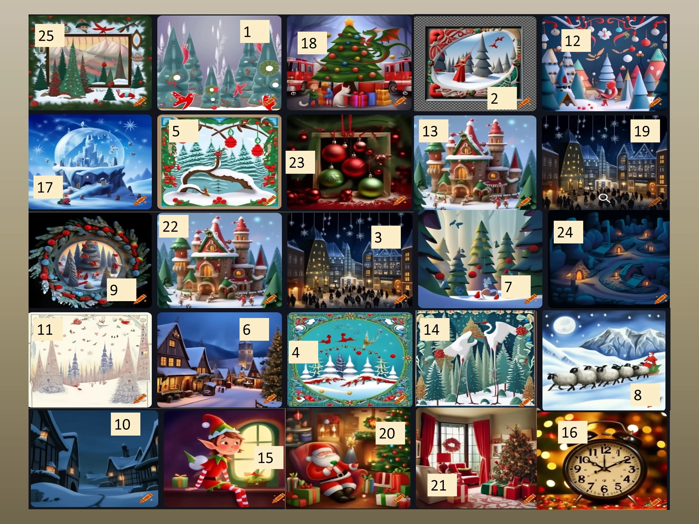 Адвент календар дитячий своїми руками