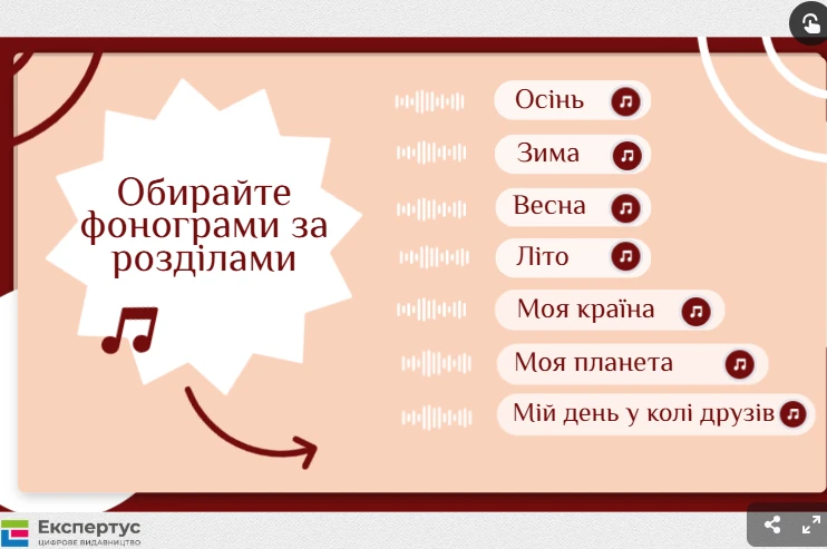 Фонограми дитячих пісень