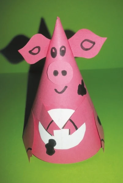 Пальчиковий театр у техніці паперопластики - кабан