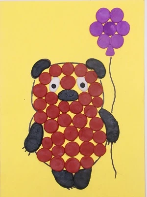 Пластилінографія в ДНЗ - Вінні Пух