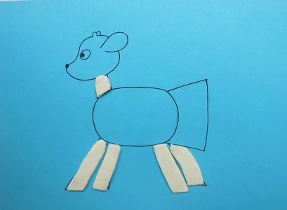 Пластилінографія в ДНЗ - Солом’яний бичок