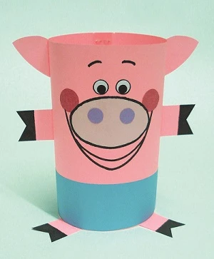 Іграшки з паперу своїми руками - свинка