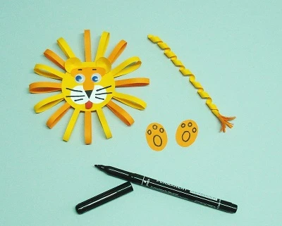 Іграшки з паперу своїми руками - лев