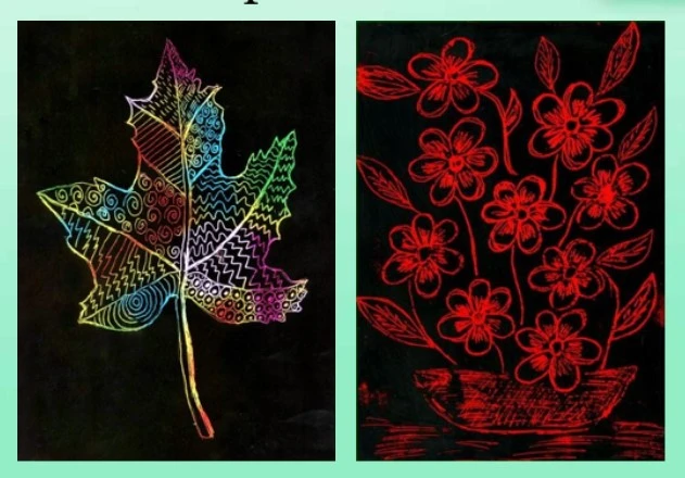 Зразки нетрадиційних технік малювання 