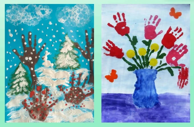 Нетрадиційні техніки малювання: малювання долоньками