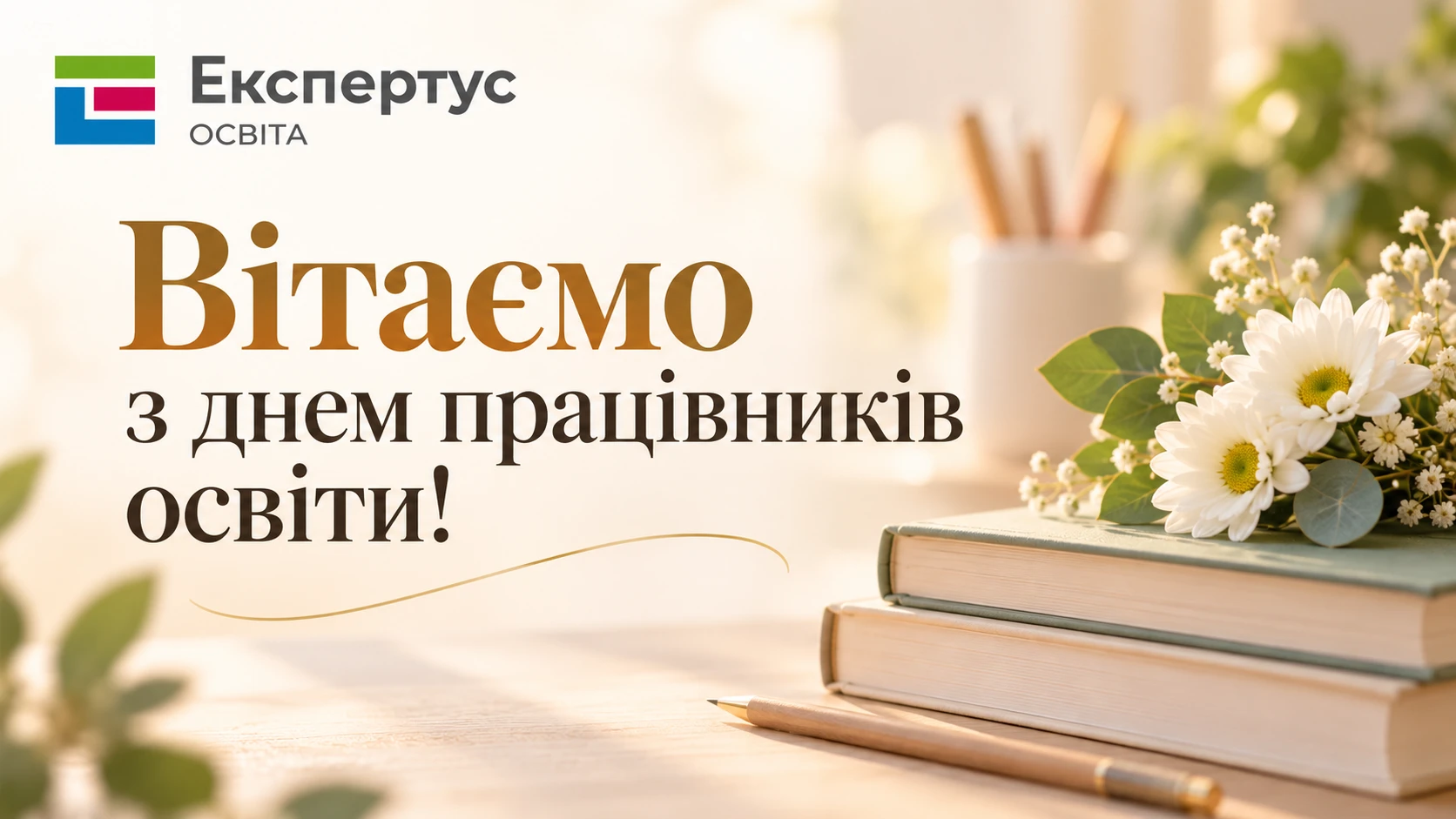 Вітаємо з Днем працівників освіти!