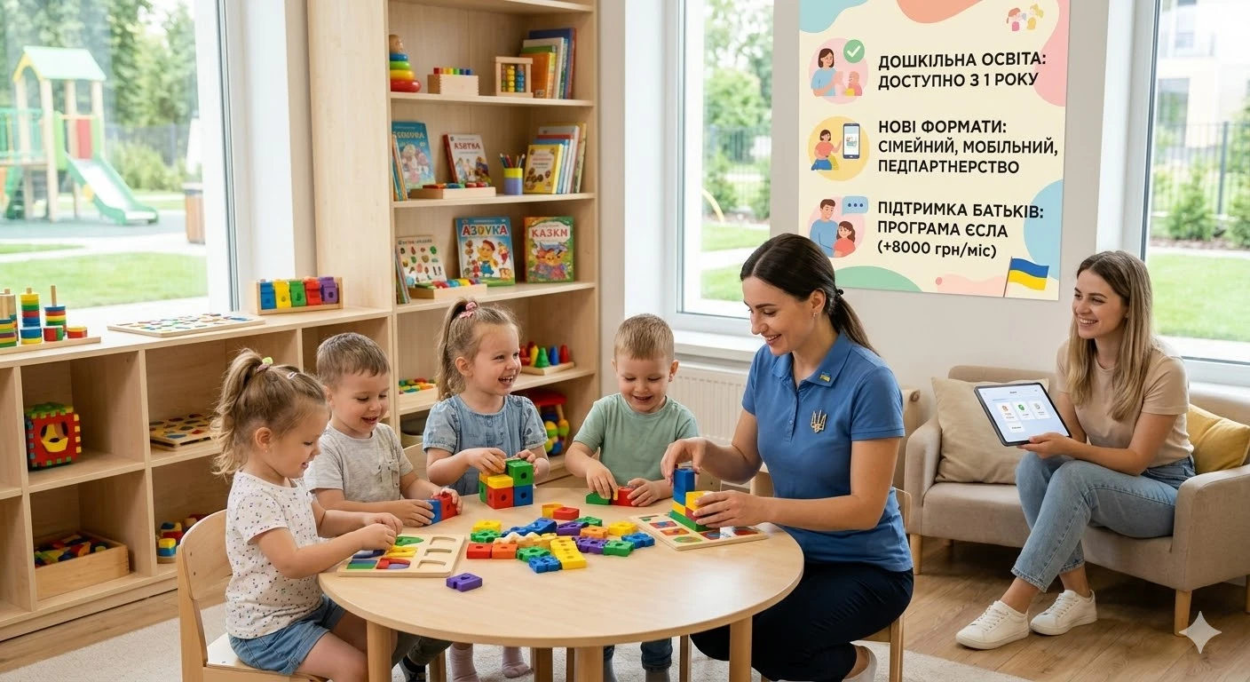 Дошкільна освіта в Україні: нові формати, виплати на няню та права батьків