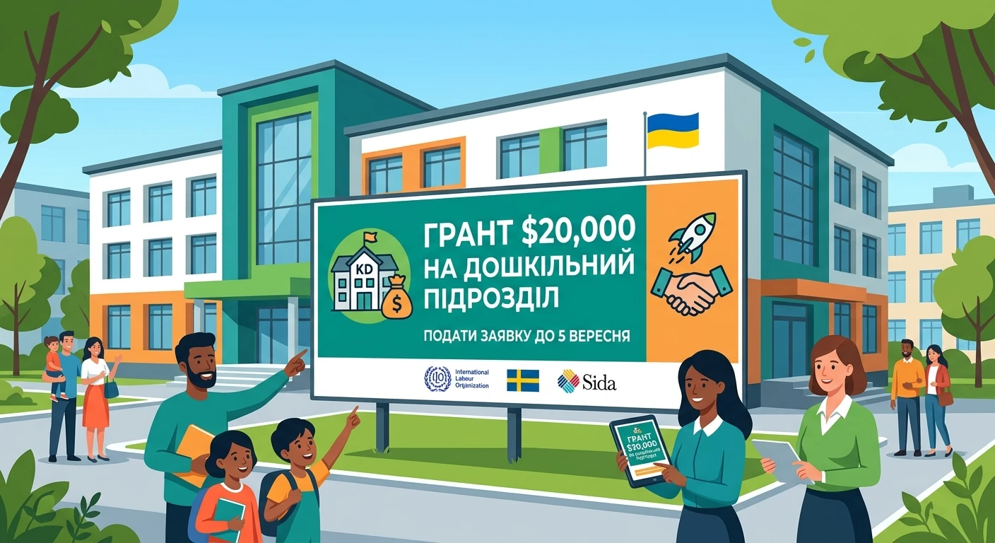 Грант до 20 000 доларів на відкриття дитсадка при школі: як податися