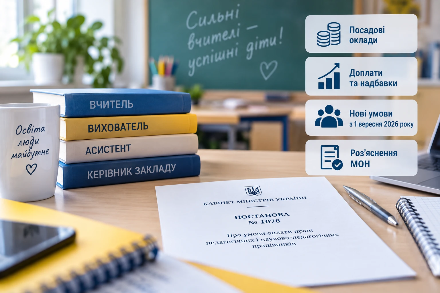 МОН пояснило нові умови оплати праці освітян із 1 вересня: кого стосуються зміни, доплати й надбавки