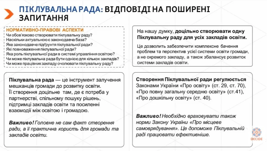 Піклувальна рада закладів освіти