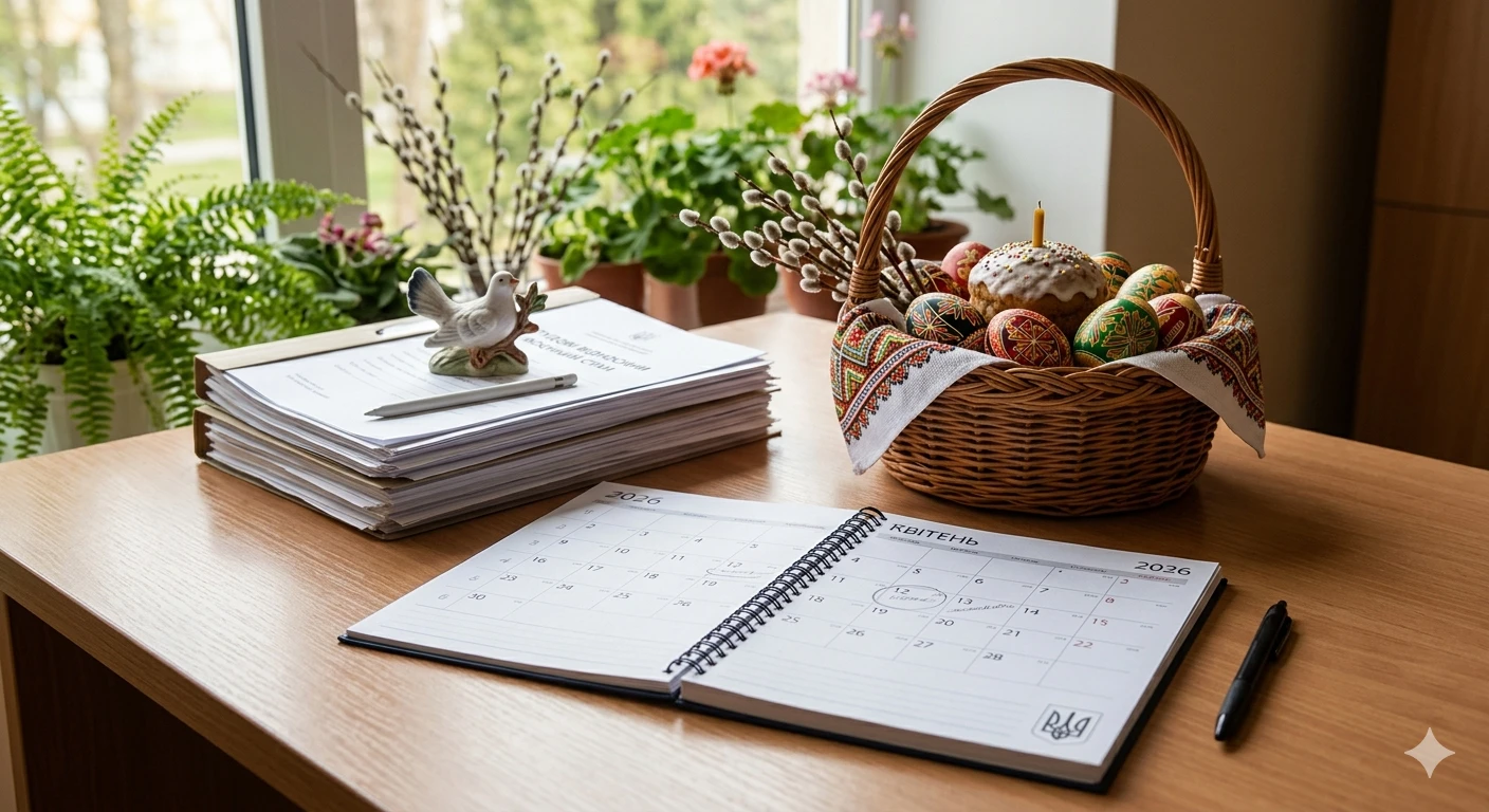 Великдень та травневі свята 2026: як працюватимуть освітяни